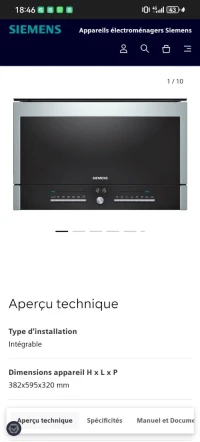 Micro onde siemens 