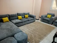 Salon L + une place + 3 pouffe 