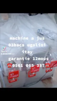 Machine a jus 03bacs  marque ugolini italie