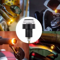 12V Moto LED Guidon, Lumière Blanc Jaune, Clignotant Poignée/ مصباح إشارة خاص بمقود الدراجة النارية 