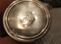 Saliere et poivrière en argent فضة