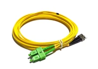 Jarretière Fibre Optique, Singlemode, G657A2, Duplex, Jaune, 3.0mm, SC/APC- ST/UPC, LSZH DITECNET 