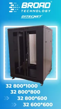 Armoires du brassage 32 U Porte Perforée Ditecnet 