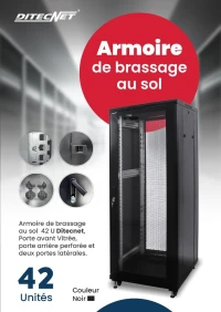 Armoire de brassage au sol 42 U DITECNET 