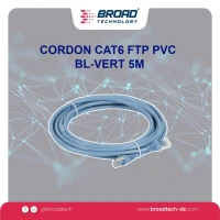 CORDON CAT6 FTP PVC BL-VERT 5M