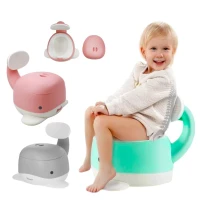 مقعد تدريب على استخدام الحمام، وكرسي مرحاض محمول ومقعد مع مسند للظهر Chaise de toilette portable