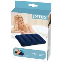 Intex Oreiller Floqué Gonflable 43X28X9Cm Pique-Nique - Bleu