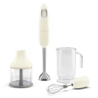 Mixeur Smeg Avec Accessoires Vintage Crème HBF03CREU