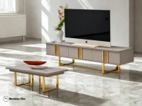ESSEMBLE TABLE BASSE ET MEUBLE TV EMMA