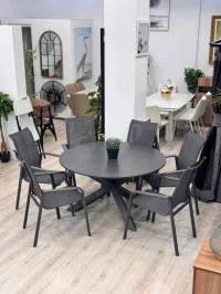 TABLE RONDE JARDIN 6 PLACES