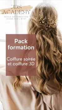 Formation coiffure soirée /3D