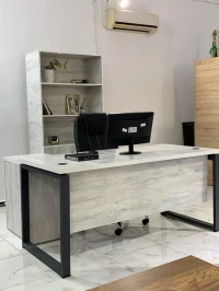 BUREAU :  PIEDS  METALLIQUE plusieurs dimensions 