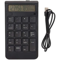 Pavé Numerique sans-fil 2.4GHz rechargeable 19 Touches avec écran LCD