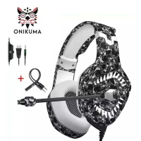 Casque Gaming ONIKUMA K1B Pro avec Microphone RGB Multiplateforme pour PC PS4 Xbox One Switch