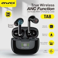 Ecouteur Earbuds sans-fil bluetooth 5.2 AWEI TWS TA8 Étanche IPX4 Sport Gaming avec ANC et Ecran Led