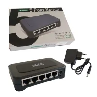 Switch HUB réseau 5/8 ports RJ45 Alfa Net 10/100 Mbps
