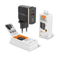Chargeur LDNIO A2502C Charge rapide Type-C PD et QC3.0 double ports USB 36W + Cable 1m au choix