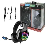 Casque Gaming Spirit Of Gamer ELITE-H50 pour PS4, Xbox On, Nintendo Switch, PC - BLACK EDITION