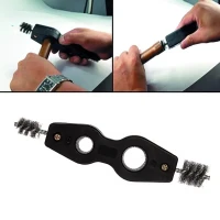 brosse pour nettoyage tube cuivre 15mm/22mm intérieur/extérieur 