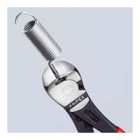 Pince coupante de devant à forte démultiplication KNIPEX 160mm - Gainage PVC - 64 HRC (Germany)