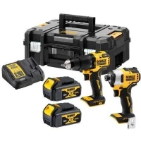 Kit perceuse à percussion + Visseuse à choc - DEWALT DCK2062M2T (BL)