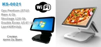 CAISSE TACTILE KS-0021 BZPOS J3710 / 4 G / 128 G 2X ECR 15.6"+11.6" +