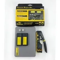 KIT OUTIL PINCE A SERTIR (8PIN/6PIN) + TESTEUR RJ45 YB-6088K