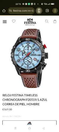 Montre Festina F20519-1 F205191 chronographe