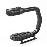 Stabilisateur handle + micro boya intégré 