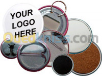 publicite-communication-macarons-pins-porte-cles-badge-chevalley-alger-algerie