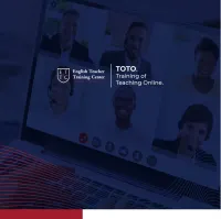 TOTO (Training of Teaching Online)