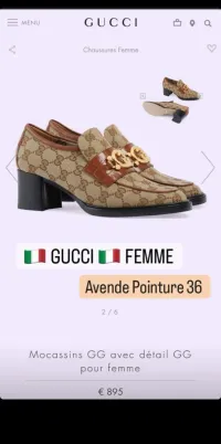 Chaussures femme talon GUCCI ORIGINAL ORIGINAL 