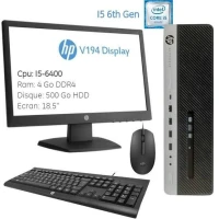 Pc HP EliteDesk I3-7100 4Go 500 HDD