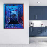 Tableau unique à base de peinture fait mai 