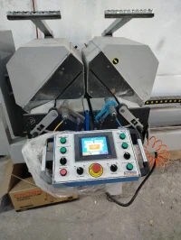 Machine menuiserie PVC alu double tête 