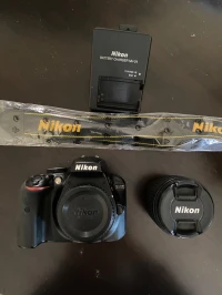 Nikon d3400 9k click avec sa boîte et trépied gopro 1,60 m chargeur battrie et objectif 18-55mm