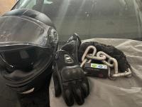 الخوذات-والحماية-pack-casque-gants-et-antivol-de-chaine-براقي-الجزائر