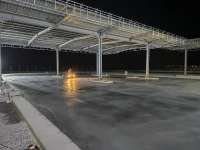 Béton lissé hélicoptère 