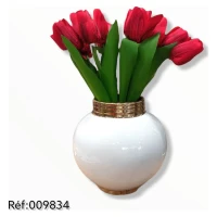 Vase Blanc Pm 23*20 Cm