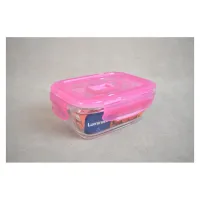 LUMINARC Boite Pure Box Rect Pink 38Cl