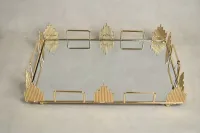 PLATEAU RECT MIROIR 41*31CM