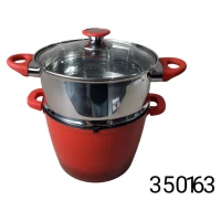 Couscoussier Bbf Rouge 24Cm