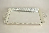 PLATEAU RECTANGLE ARGENT 42*30 -S22 D1