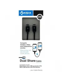 CABLE KSIX OTG MICRO-USB TO MICRO-USB CHARGE ET DATA