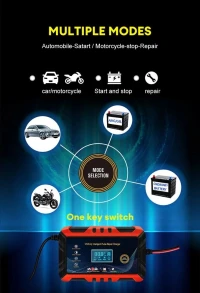 Chargeur des batteries de voiture et moto