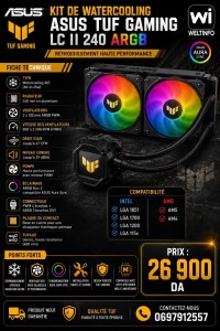 refroidissement-kit-de-watercooling-240-asus-tuf-gaming-lcii-argb-alger-centre-algerie