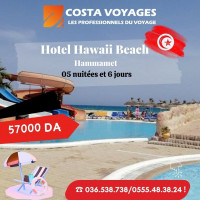 voyage-organise-big-offre-hotel-hawaii-beach-hammamet-setif-algerie