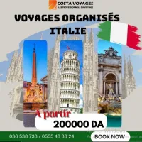 voyages organises italie