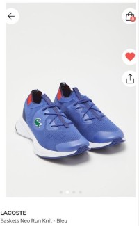 أحذية-رياضية-basket-lacoste-neo-run-knit-bleu-عنابة-الجزائر