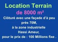 Location Terrain Oran Hassi ben okba